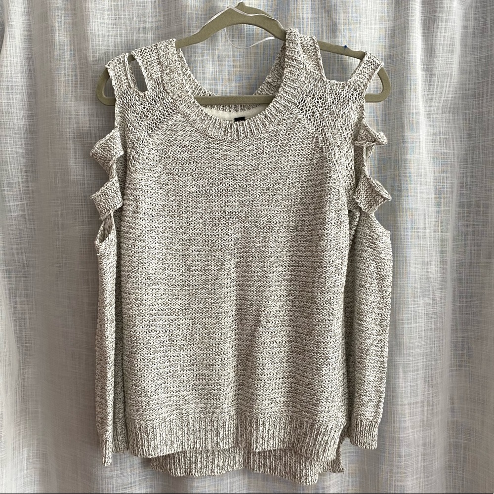 Cut Out Sleeve Sweater